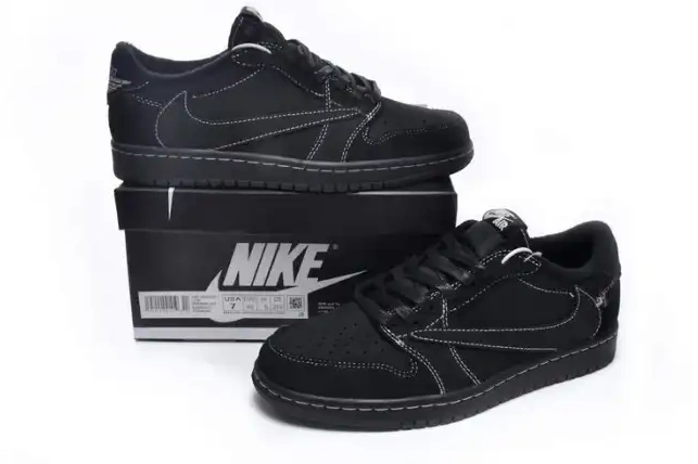 Jordan Low 1 Travis OG DM7866-001 Phantom Air x Scott Black 0513